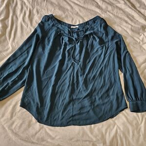 Elegant Dark Green Women's Blouse